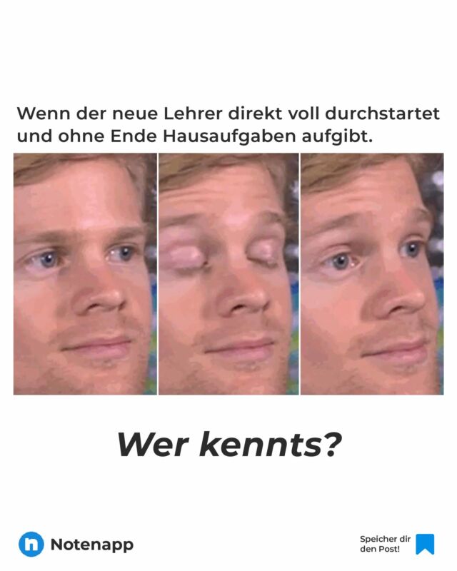 Na, wie viele Lehrer hast du davon dieses Schuljahr? 😂

#schule #schüler #schuleneudenken #schüleraustausch #schultipps #lernen #lerntipps #lernmotivation #notenverbessern #notenapp